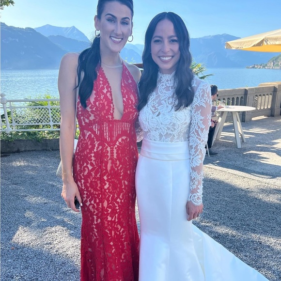 Lulu’s red lace mermaid maxi dress - Picture 7 of 7